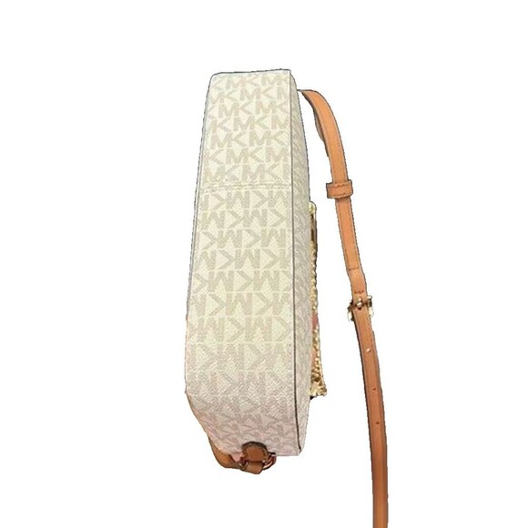 Michael Kors Jet Set Crossbody Bag Shoulder with Large Zip Chain - Brown - Picture 3 of 5